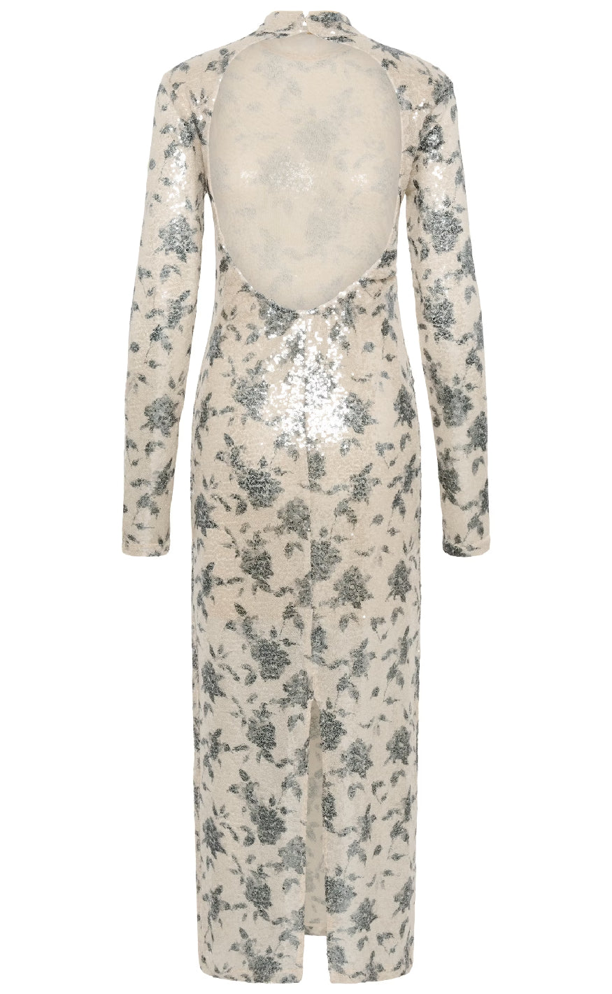 Gestuz Kjole - Sveda - Champagne/Black sequins
