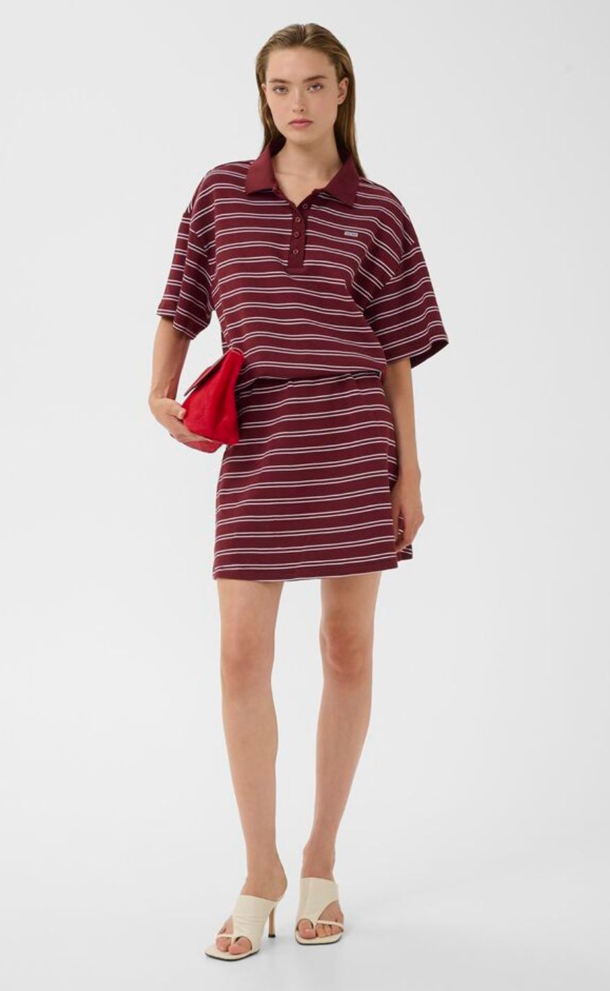 Gestuz Nederdel - Pilova - Cabernet Striped