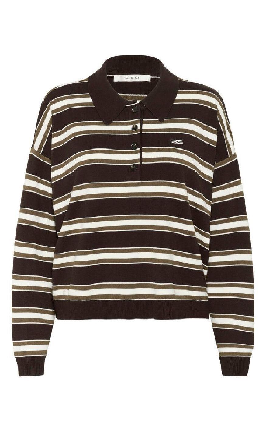 Gestuz Pullover - Paige - Mole / Dark Beach / Egret