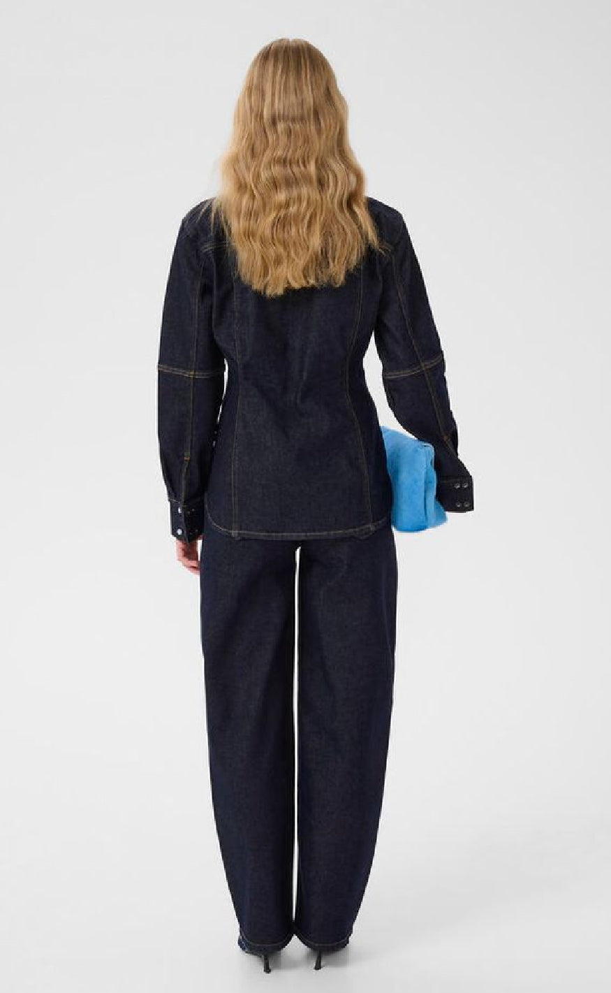 Gestuz Skjorte - Mae - Dark Blue Rinse