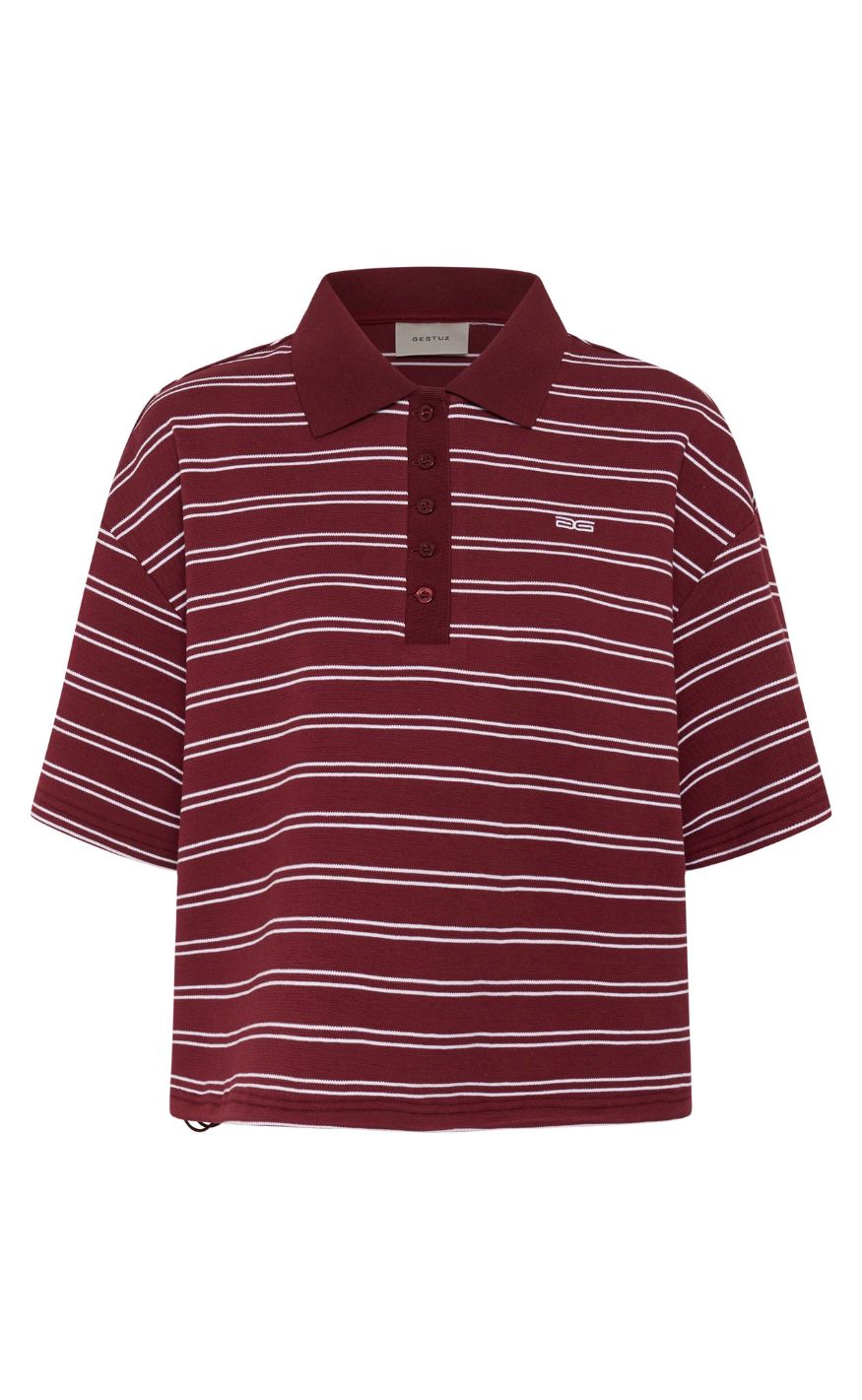 Gestuz T-shirt - Pilova - Cabernet Striped