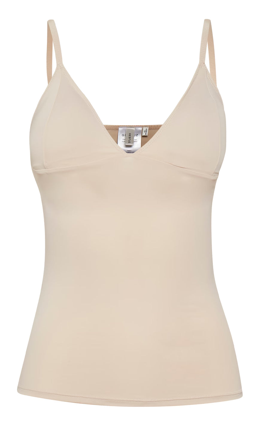 Gestuz Top - Cami - Nude