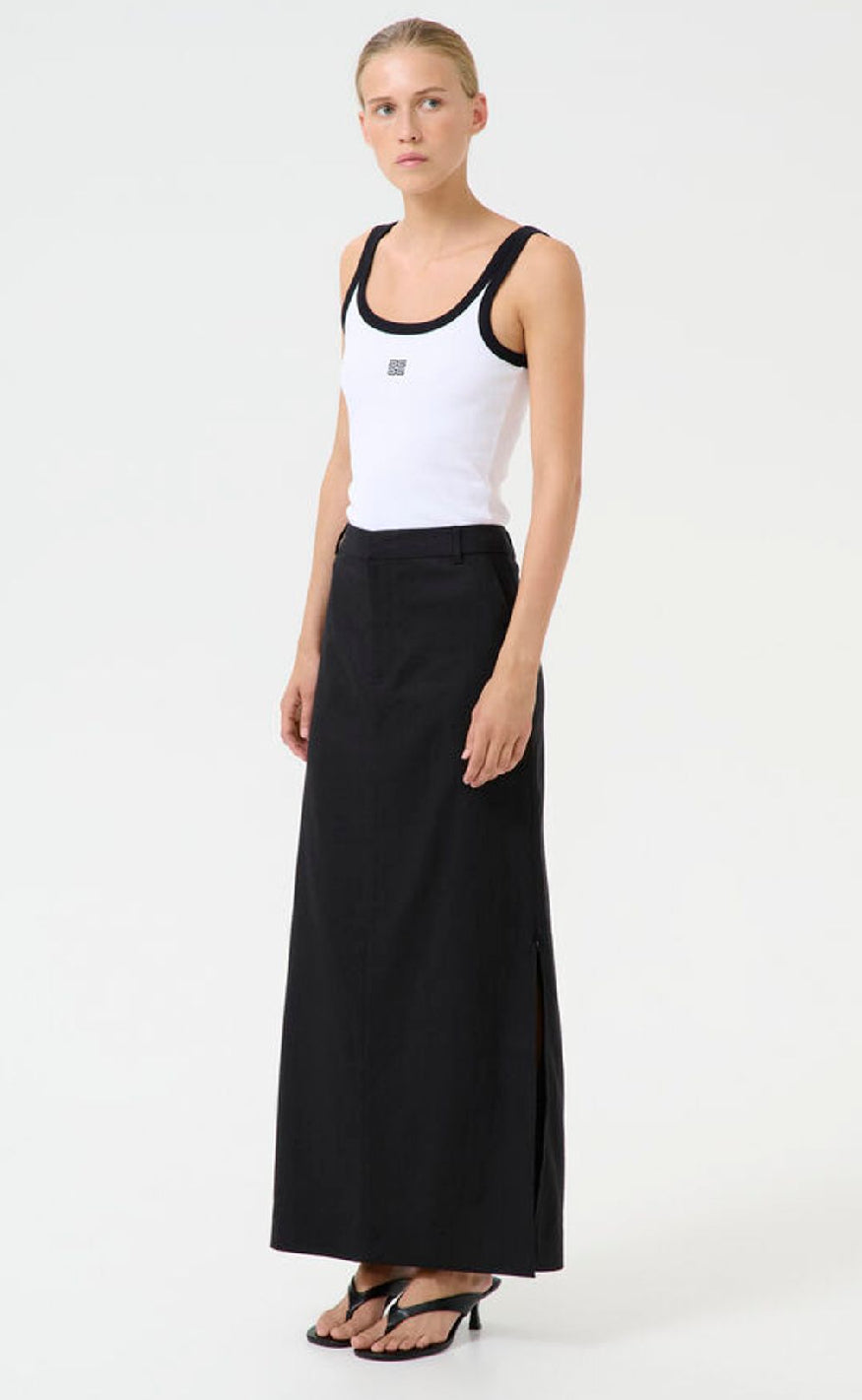 Gestuz Top - Drew Contrast - Birght White