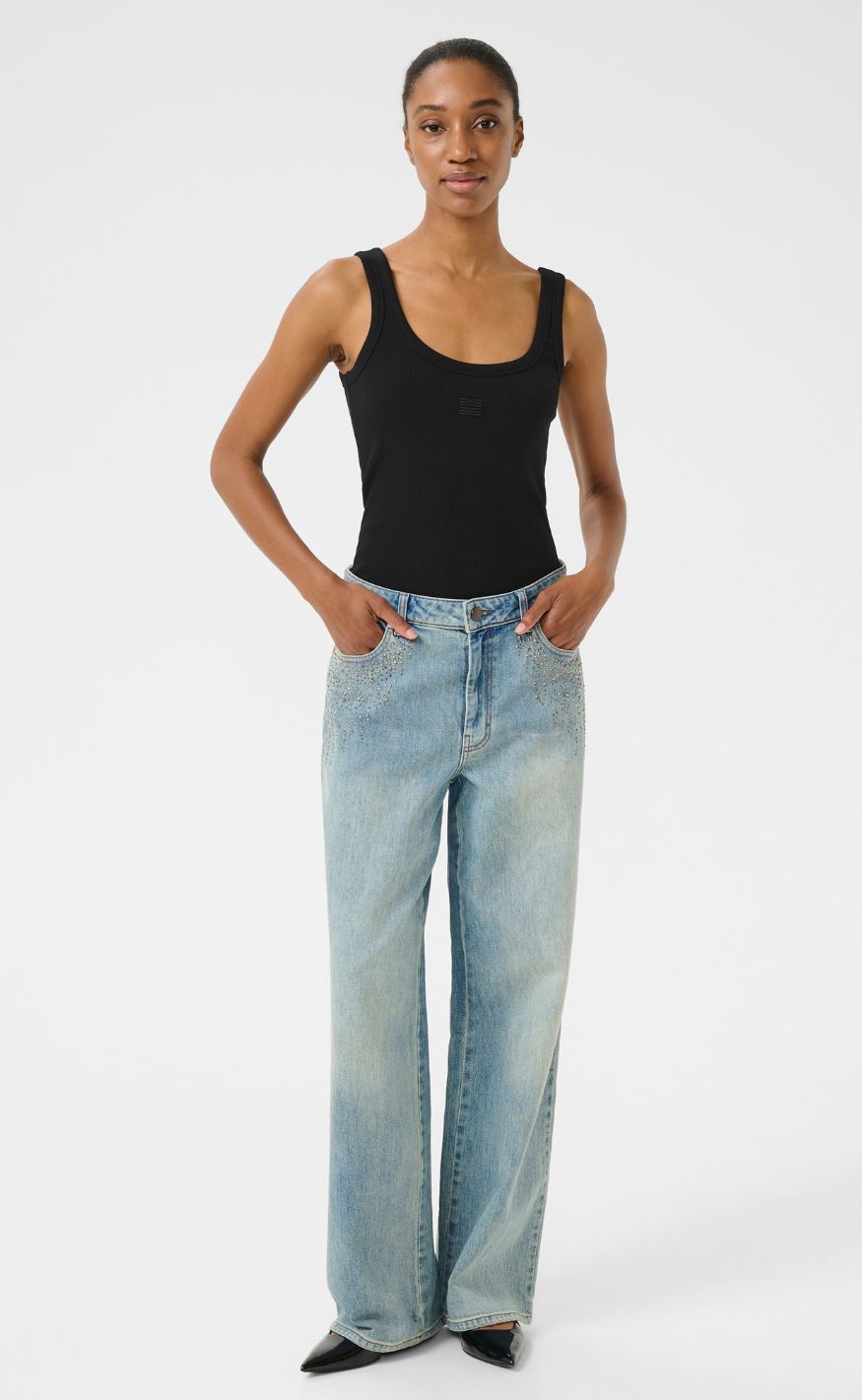 Gestuz Top - Drew Logo 2.0 - Black