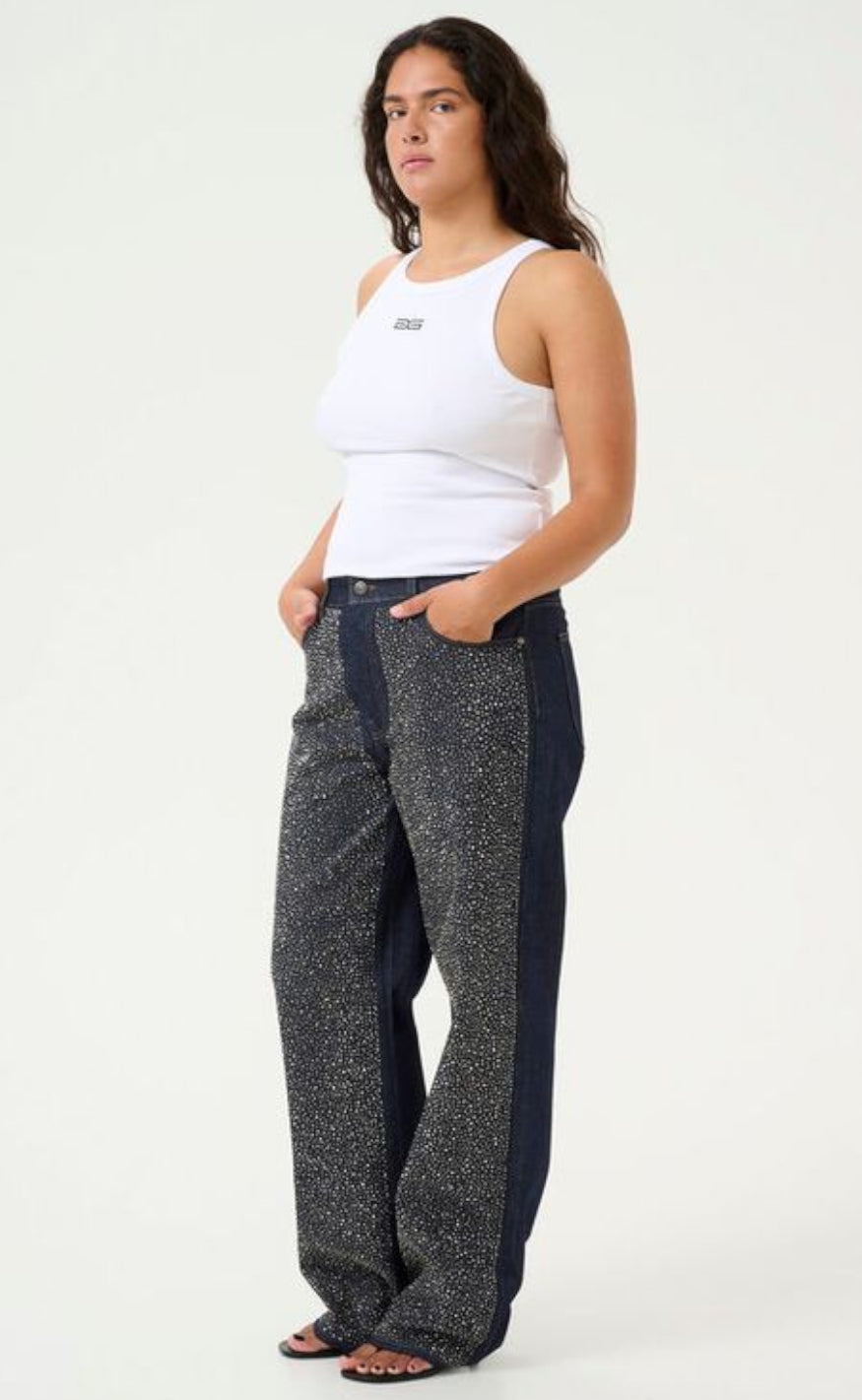 Gestuz Top - Drew Logo - Bright White