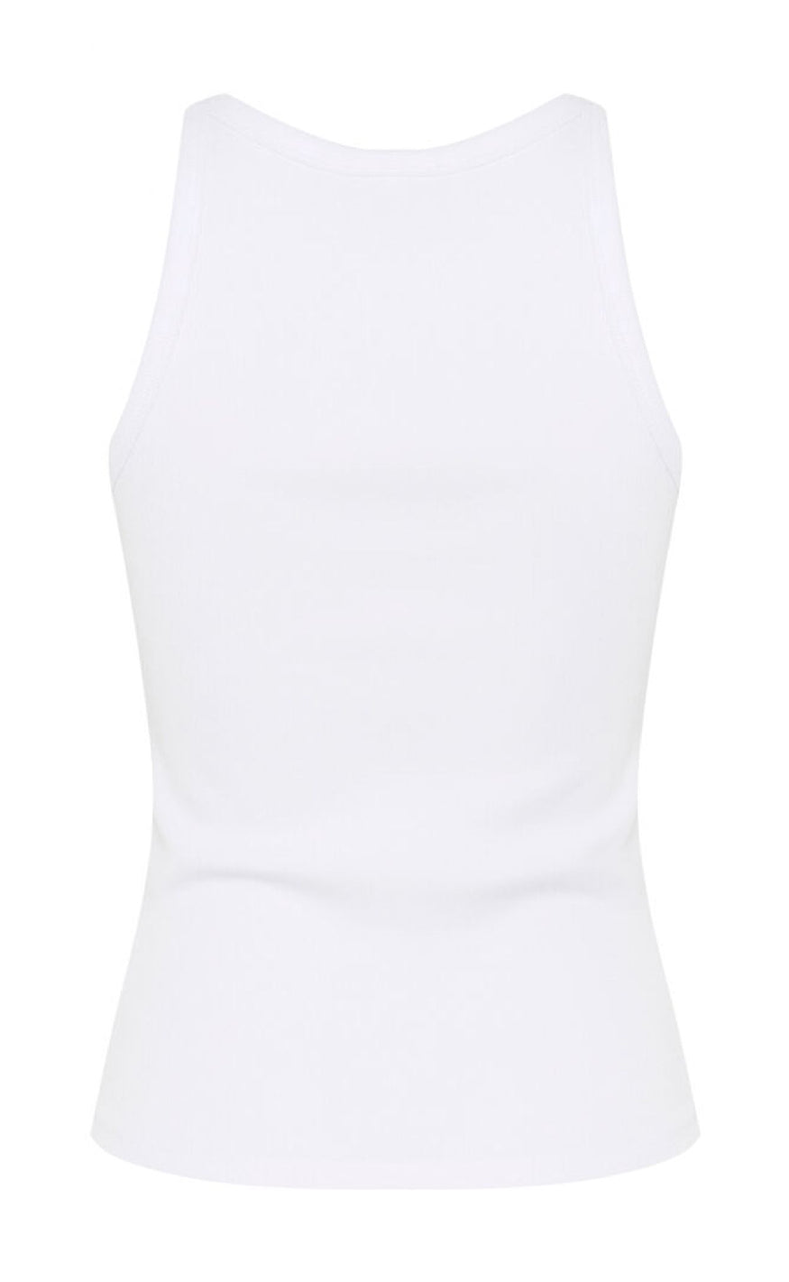 Gestuz Top - Drew Logo Tank 2.0 - Bright White