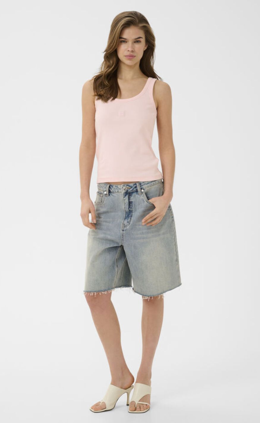 Gestuz Top - Drew Logo Top 2.0 - Ballet Slipper