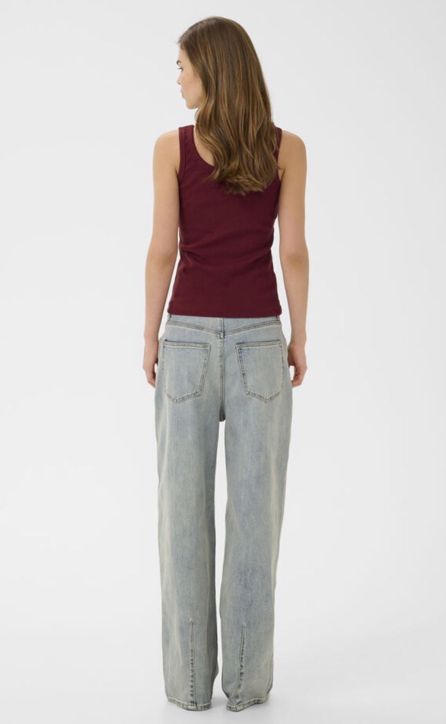 Gestuz Top - Drew Logo Top 2.0 - Cabernet