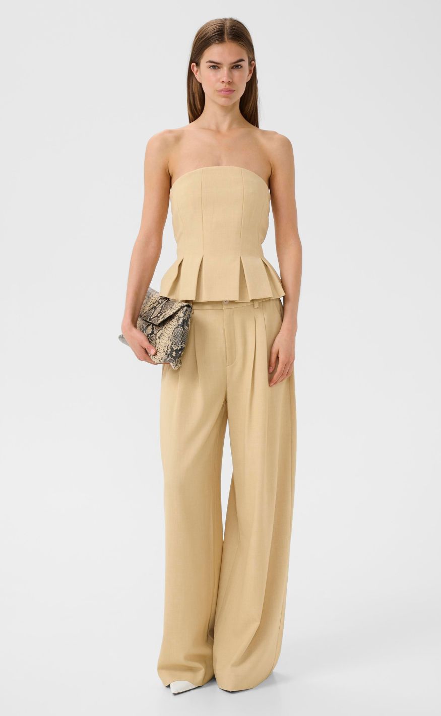 Gestuz Top - Stacy - Pale Hay Melange