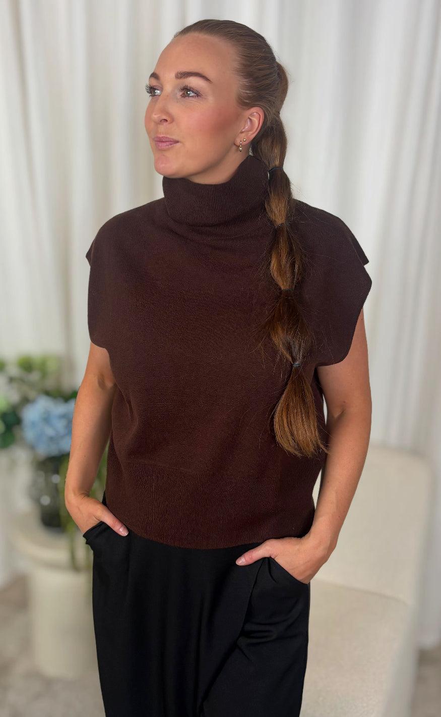 Gestuz Vest - Manzi - Deep Burnt Brown