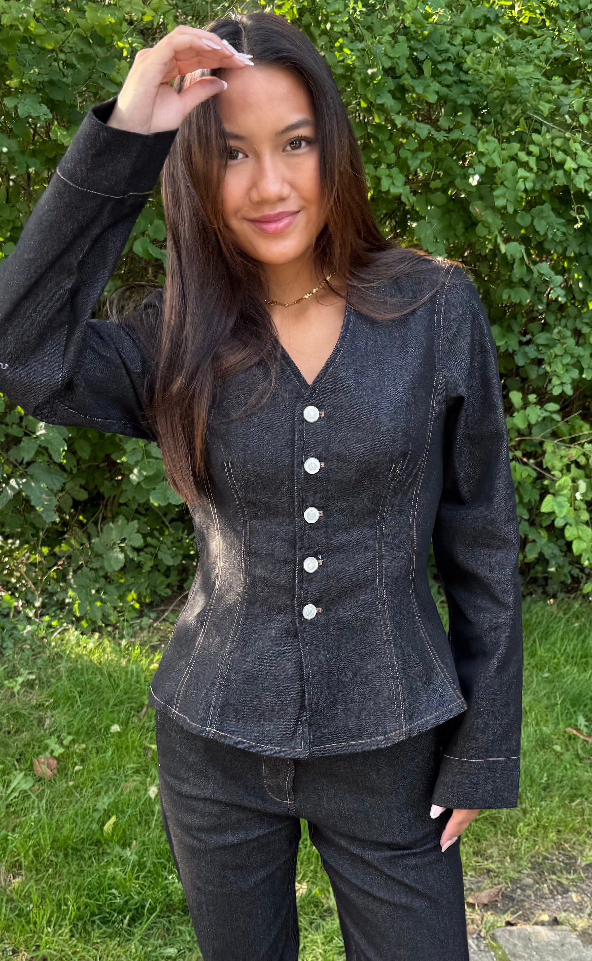 Global Funk Bluse - Kayan-G - Darkest Night