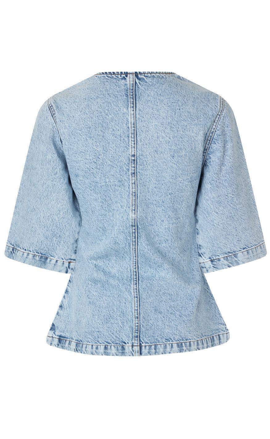 Global Funk Bluse - Lila-G - Medium Light Blue