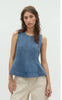 Global Funk Top - Rihne Peplum-G - Midt Vintage Brushing