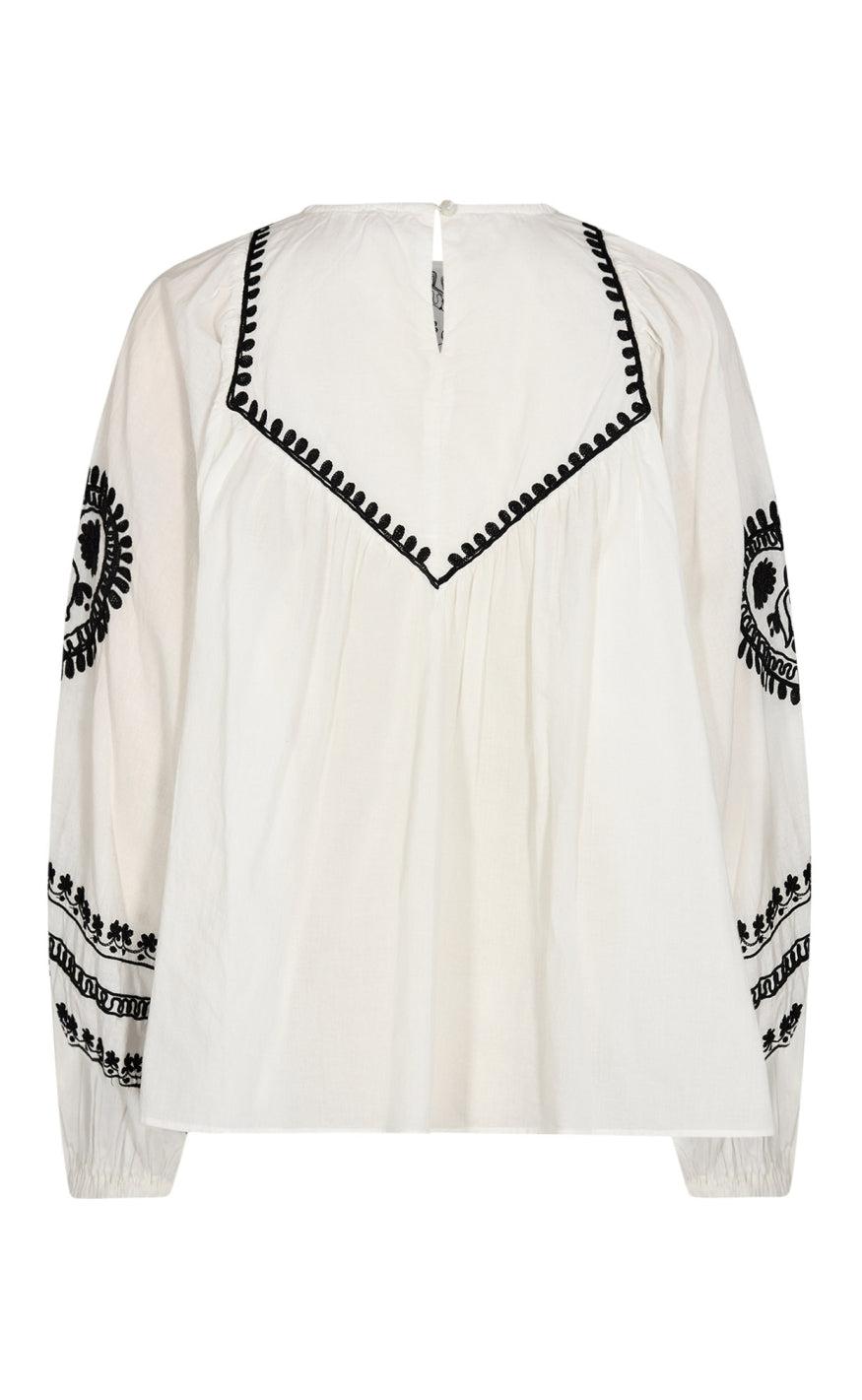 Gossia Blouse - Hazel - Off White/Black