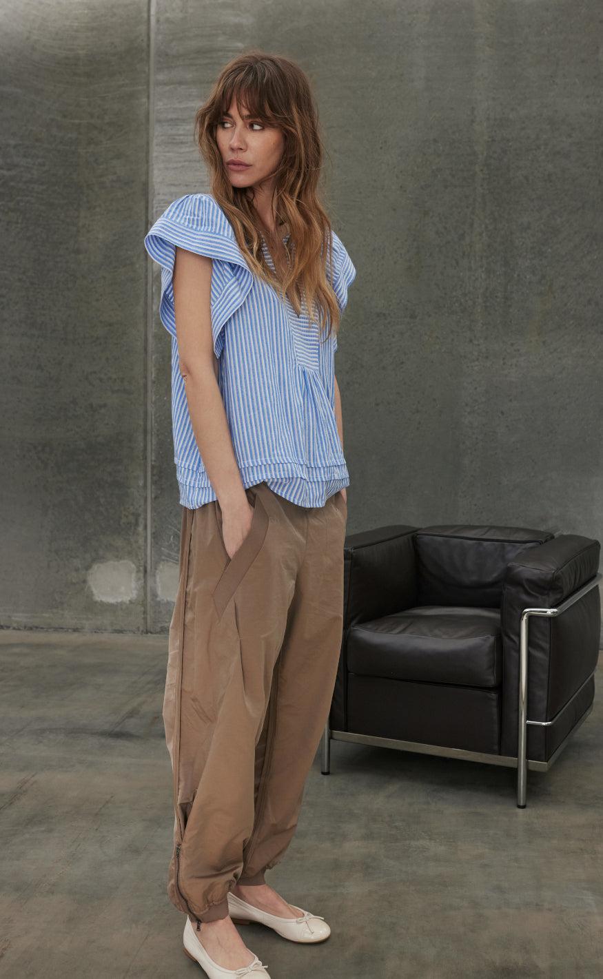 Gossia Bluse - Minka - Blue Stripes