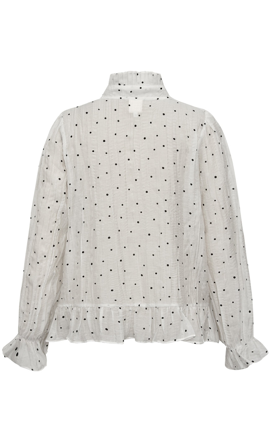 Gossia Bluse - Nazil Lullo - Off-white/Black Dots