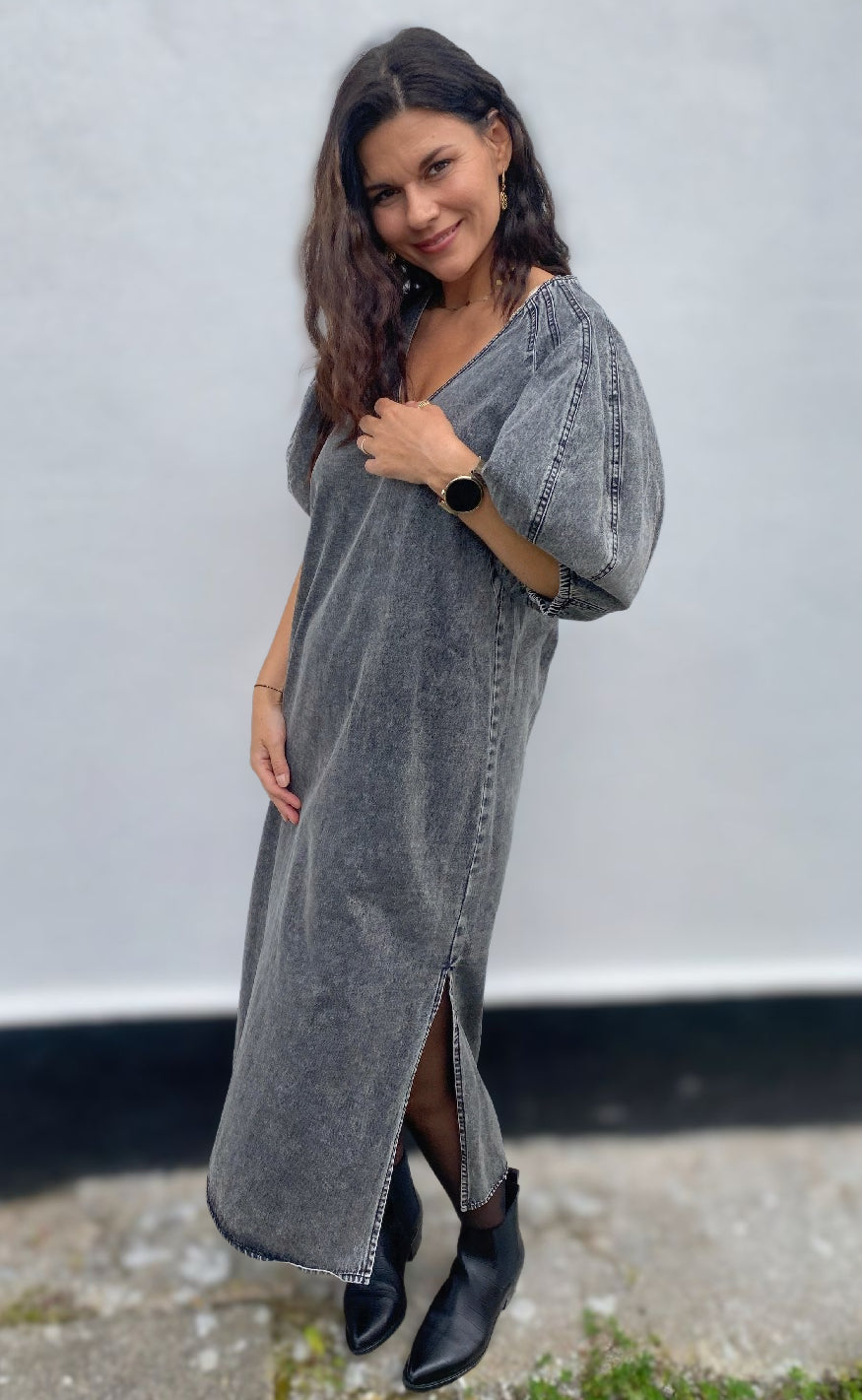 Gossia Kjole - Annina - Black Snow Wash
