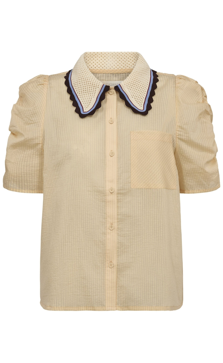 Gossia Skjorte - Ally - Soft Lemon Stripes
