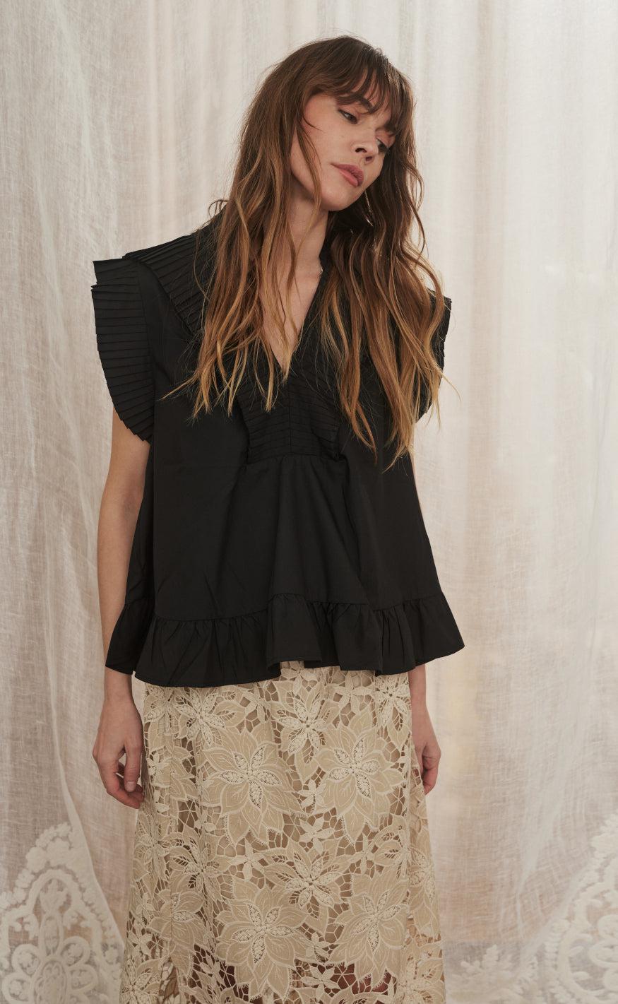 Gossia Top - Ann - Black