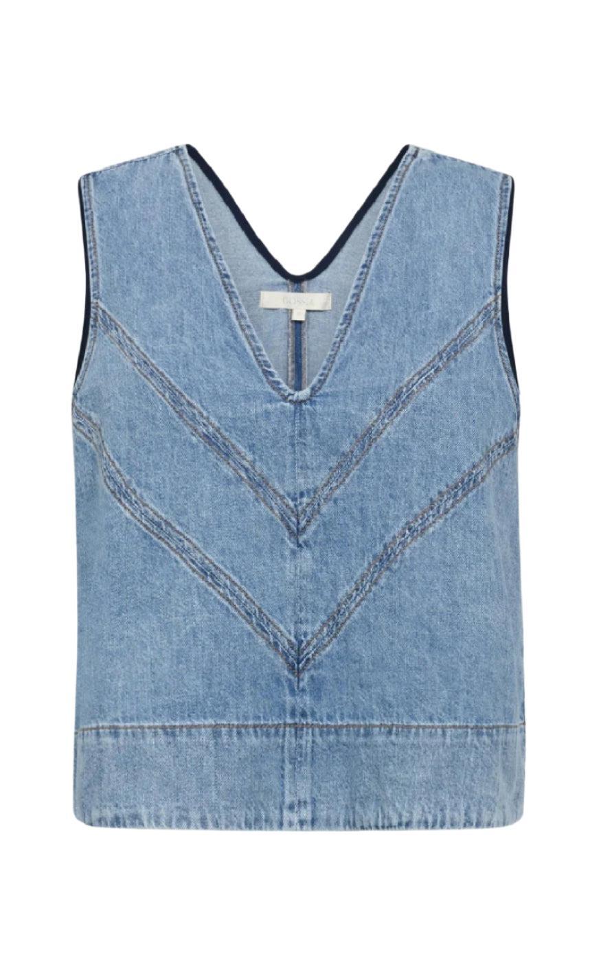 Gossia Top - Chalina - Denim Blue