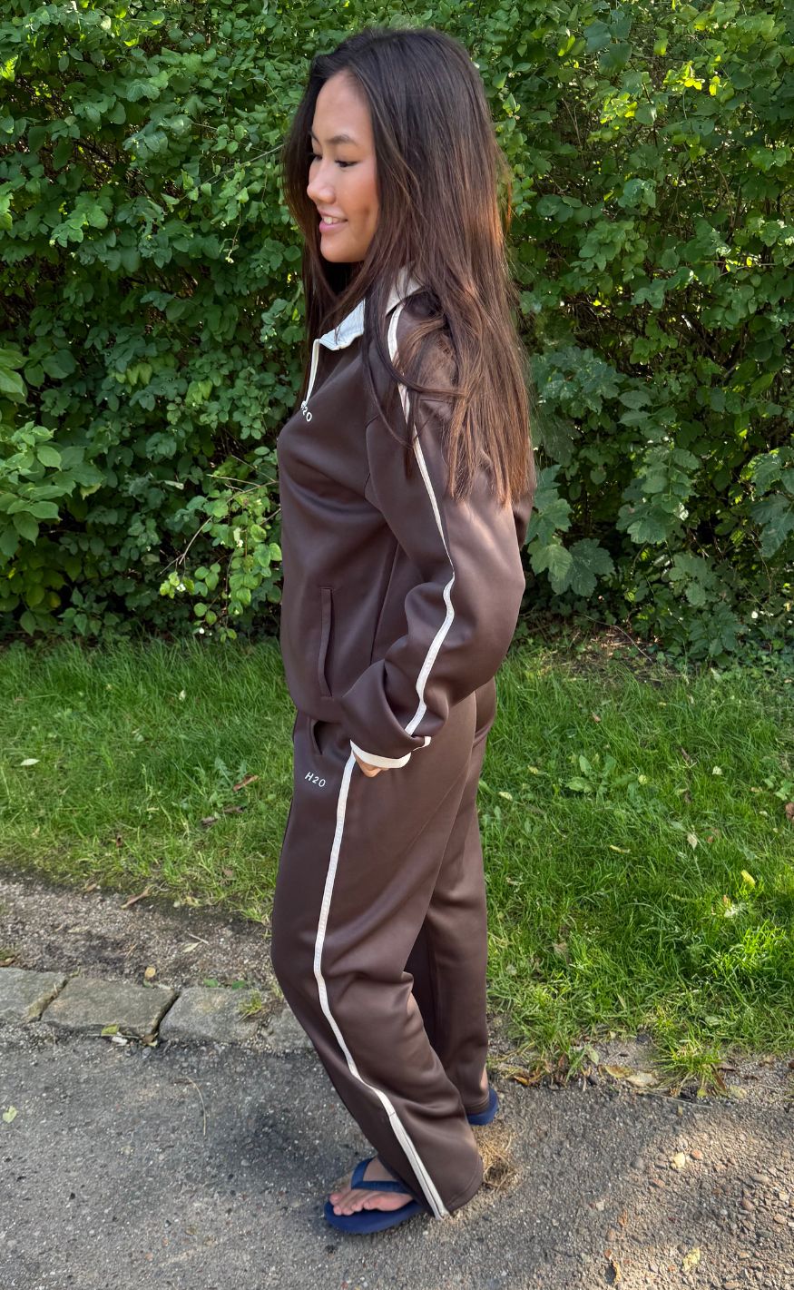 H2O Jakke - Tracksuit Zip - Espresso