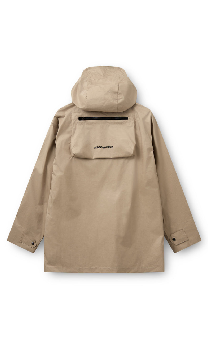 H2O Fagerholt Regnjakke - Tech3 Rain - Sand