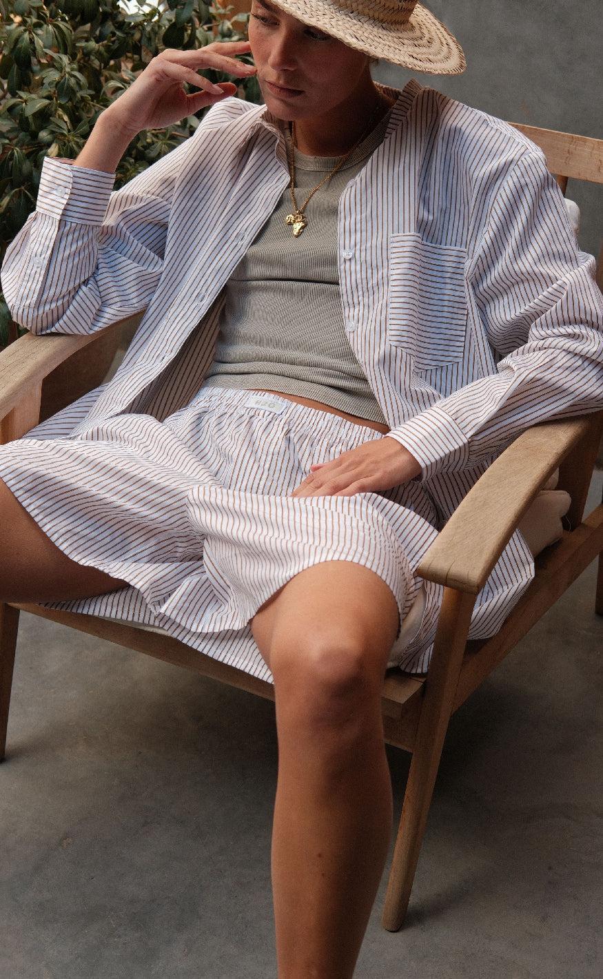 H2O Shorts - Rønne Essential - White/Brown