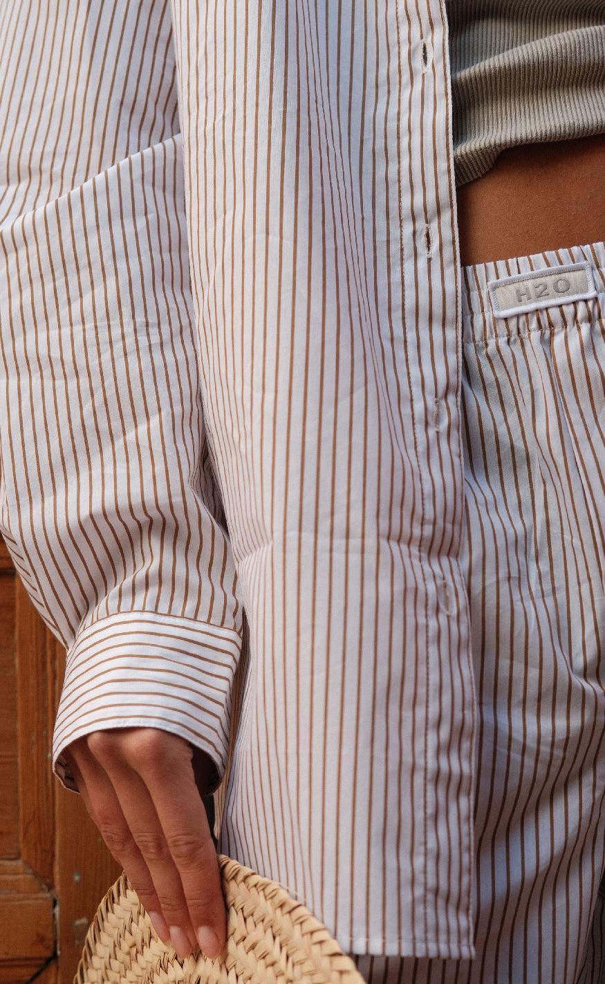 H2O Shorts - Rønne Essential - White/Brown