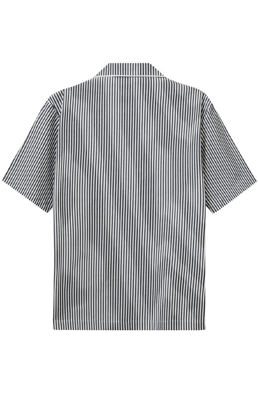 H2O Skjorte - Rønne Essential - Black/White Stripe