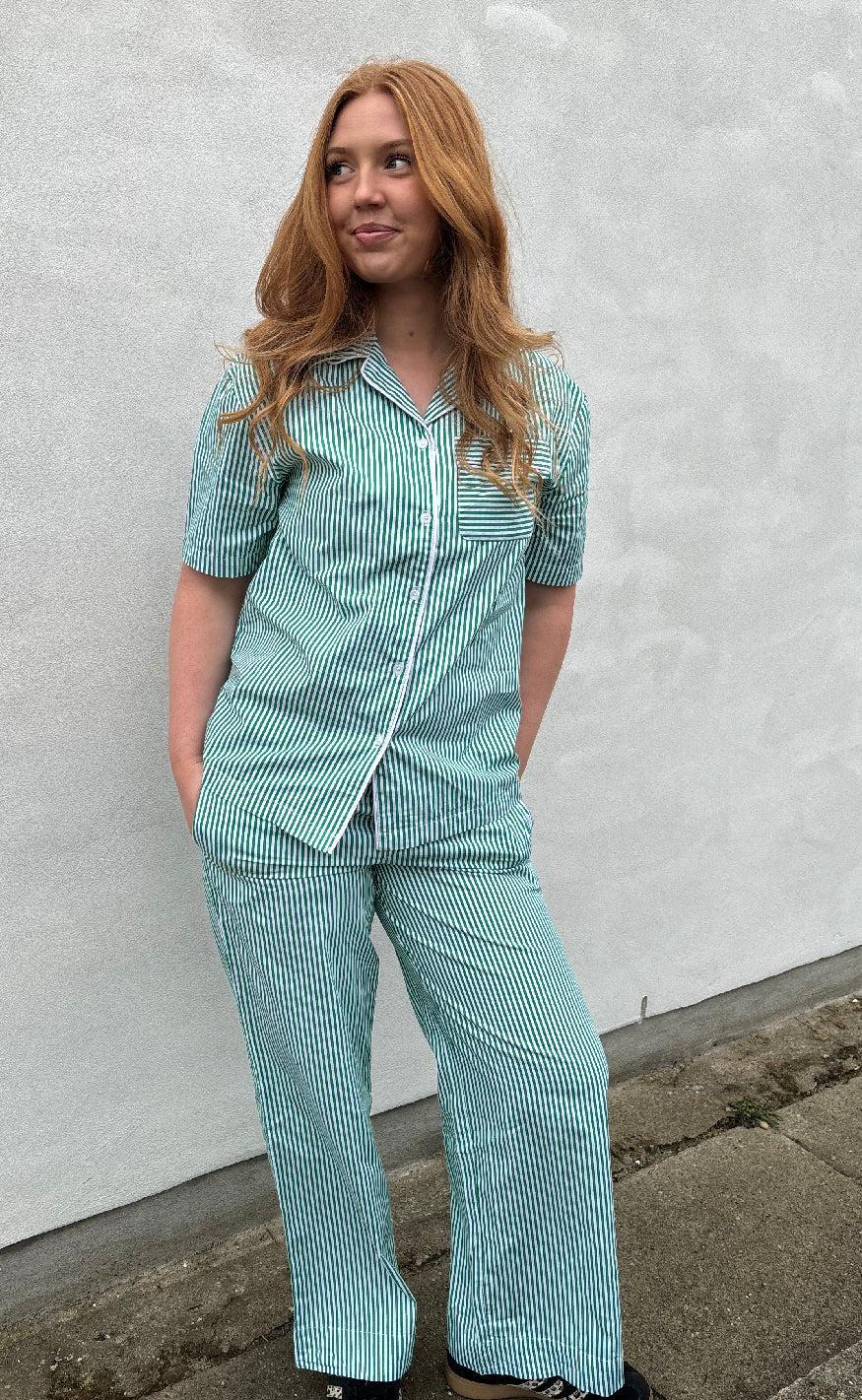 H2O Bukser - Rønne Essential - Green/White