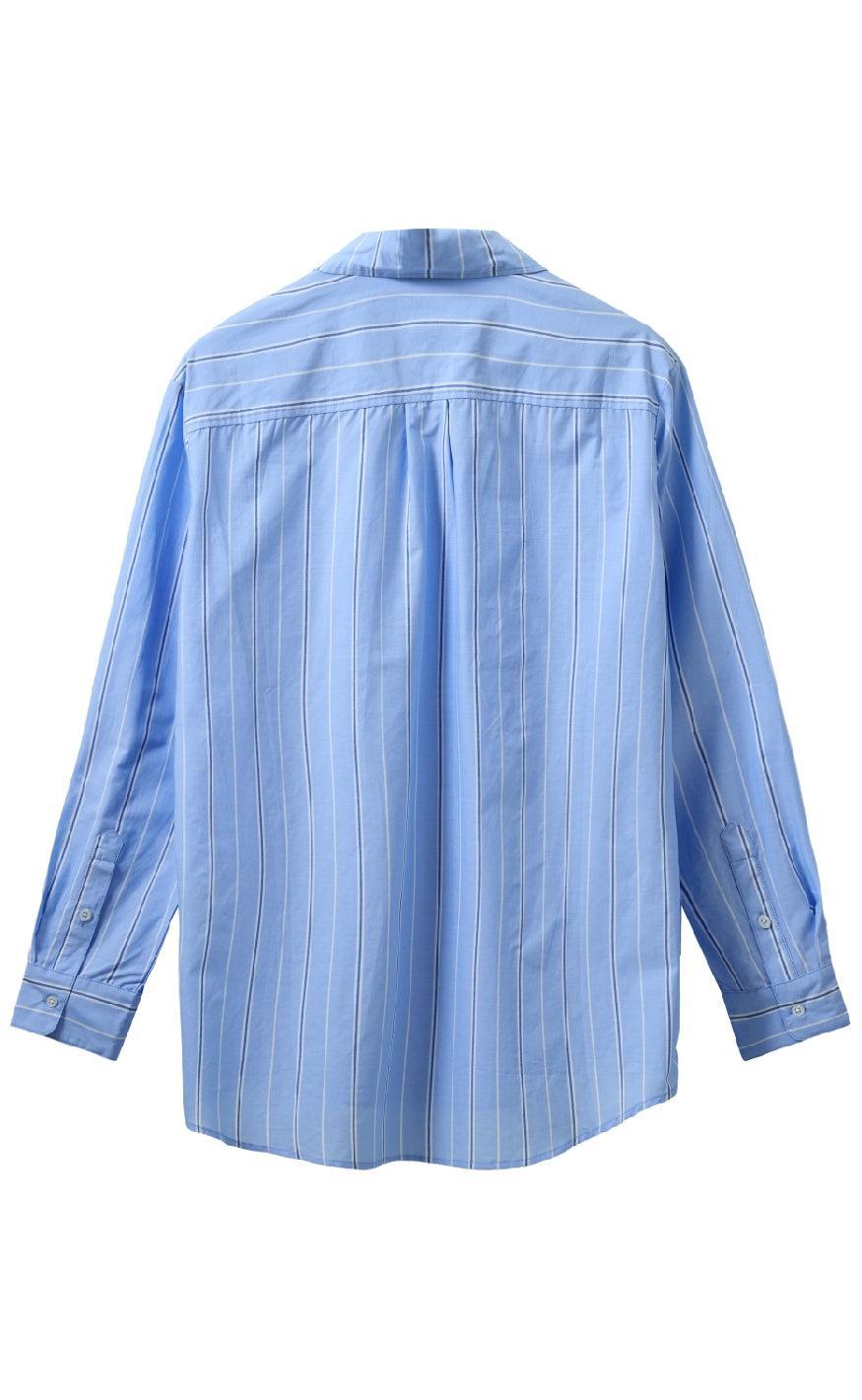 H2O Skjorte - Rønne Essential - Light Blue/White/Blue