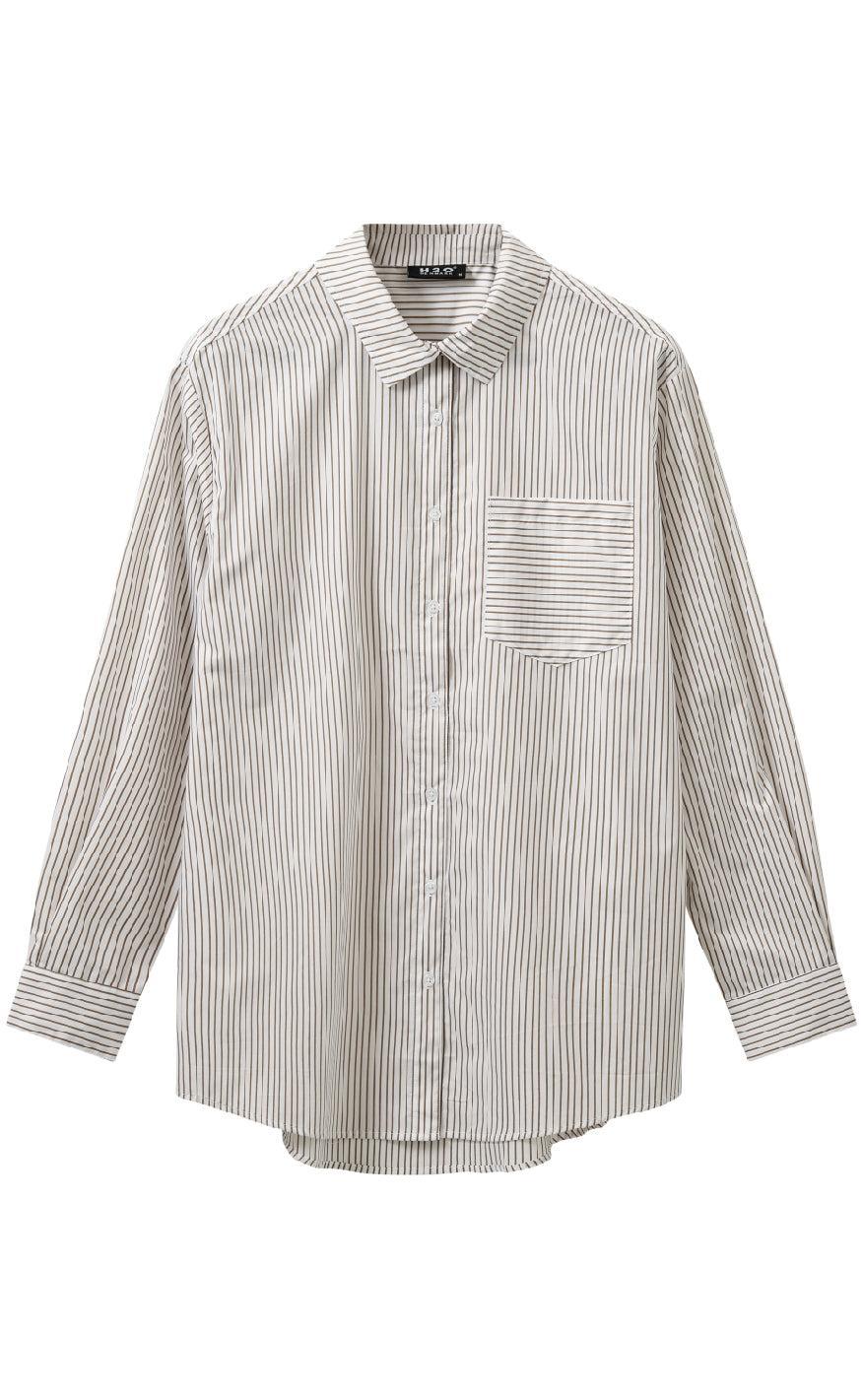 H2O Skjorte - Rønne Essential - White/Brown