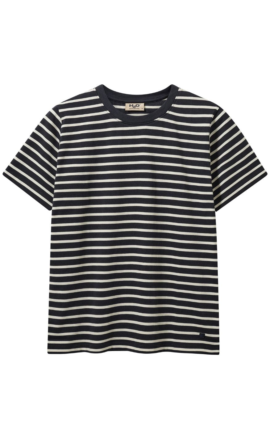 H2O T-Shirt - Skagen Striped - Navy/Cream White