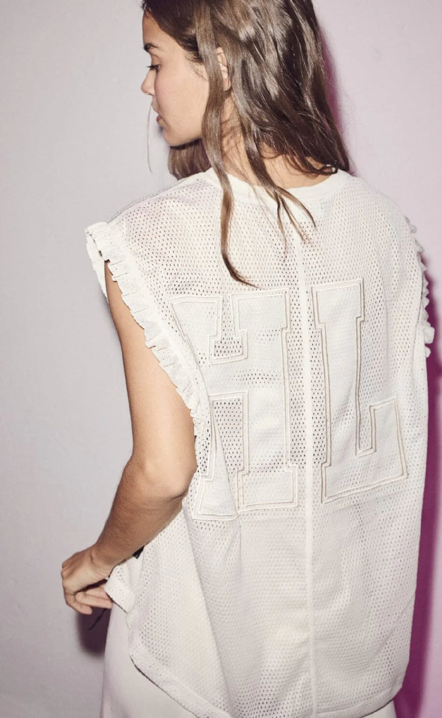 Haute L'Amitié Top - Drift Frill - Pearl