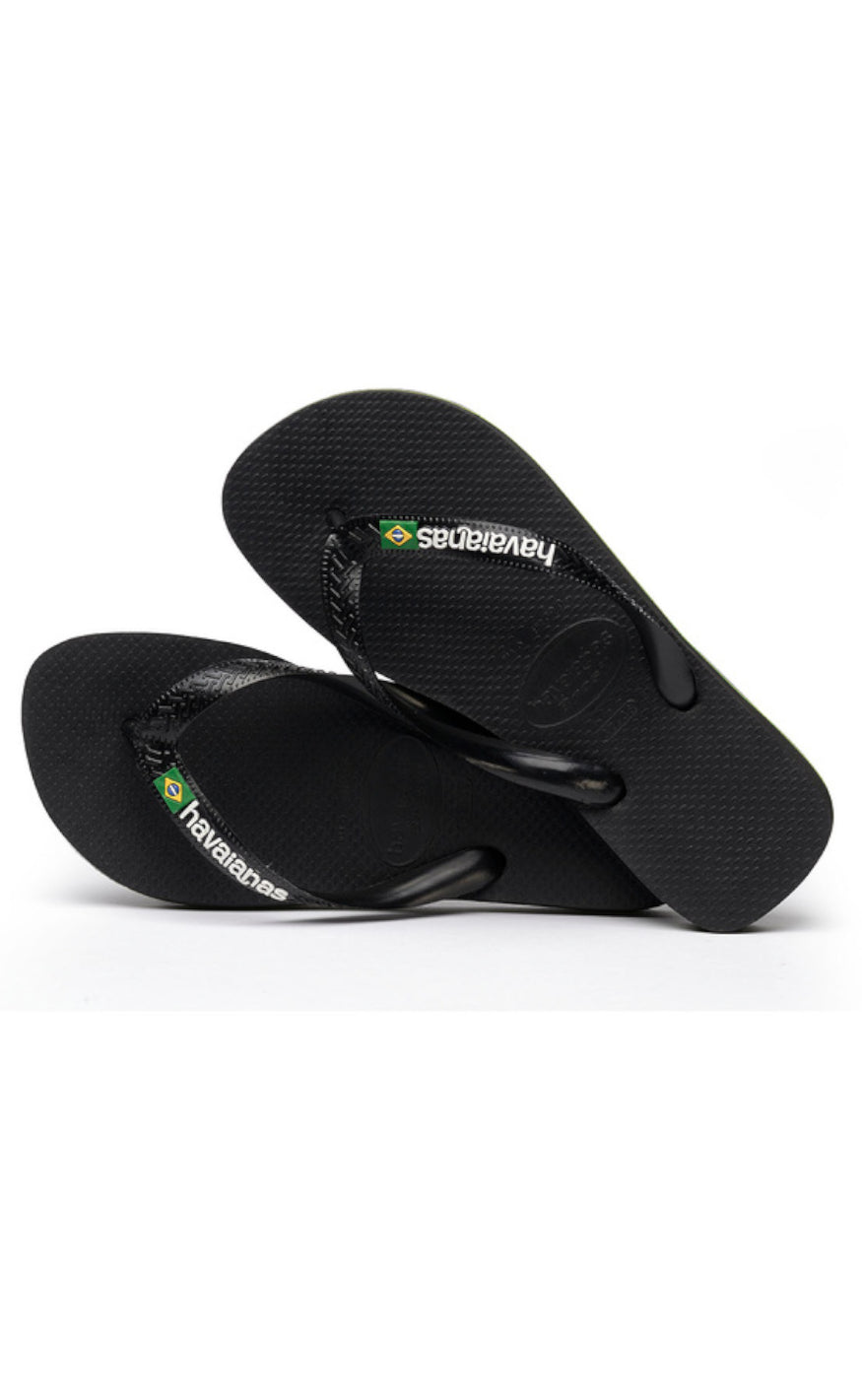 Havaianas Klipklapper / Sandal - Brasil Logo - Black