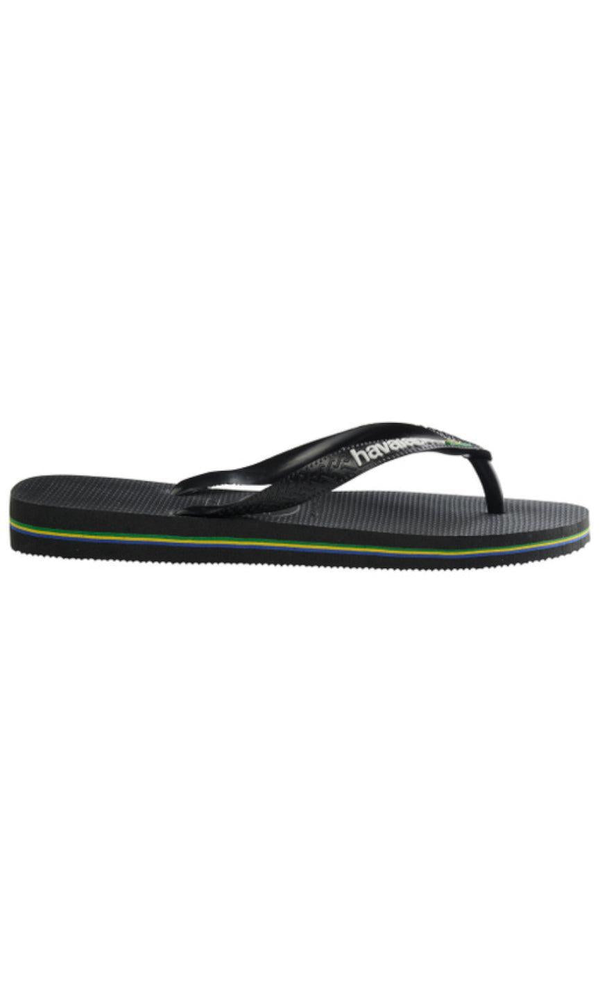 Havaianas Klipklapper / Sandal - Brasil Logo - Black