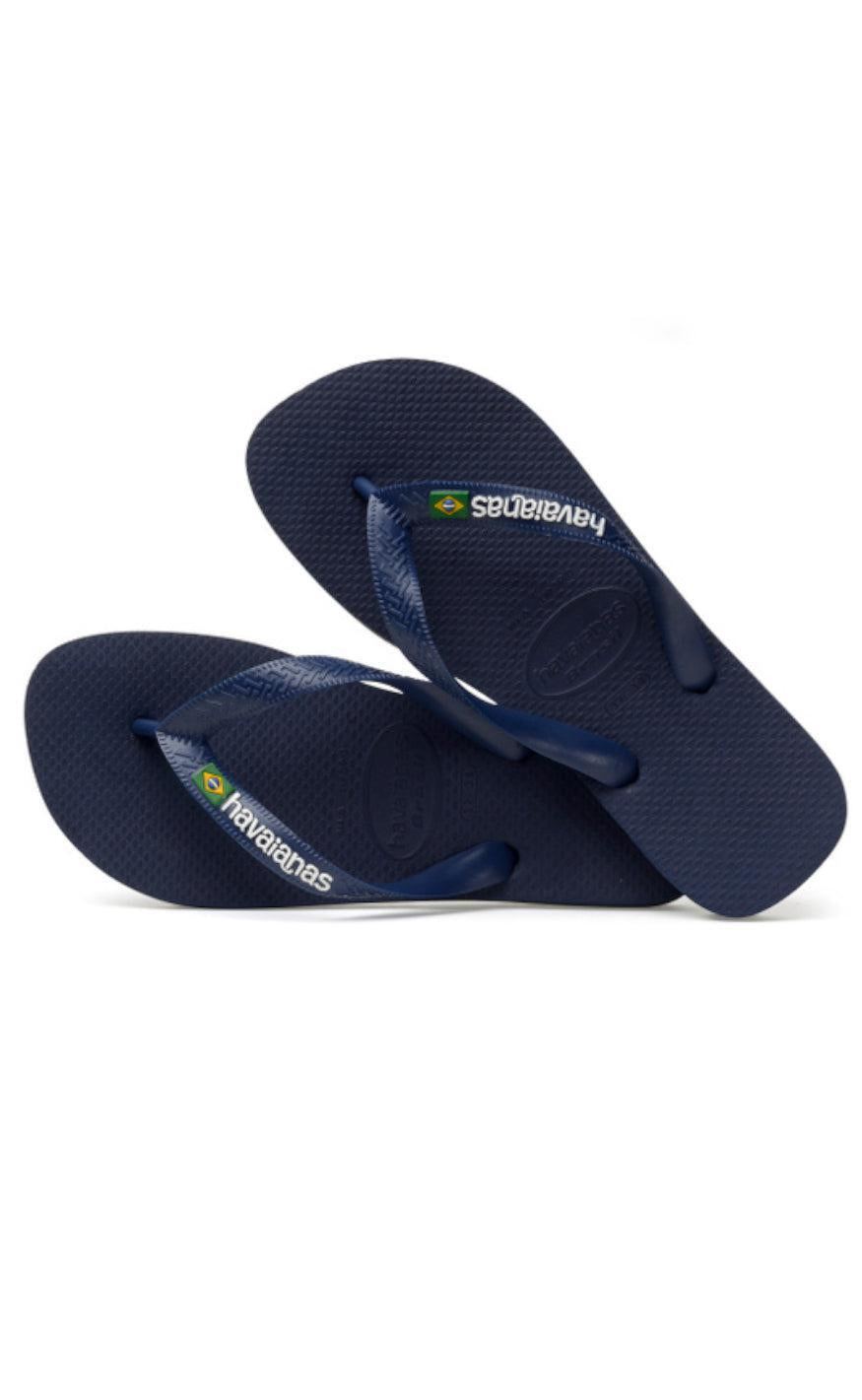 Havaianas Klipklapper / Sandal - Brasil Logo - Navy Blue