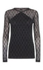 Hype The Detail Bluse - Mesh 310 - Black
