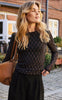Hype The Detail Bluse - Mesh - Black/brown