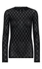 Hype The Detail Bluse - Mesh - Grey Silver