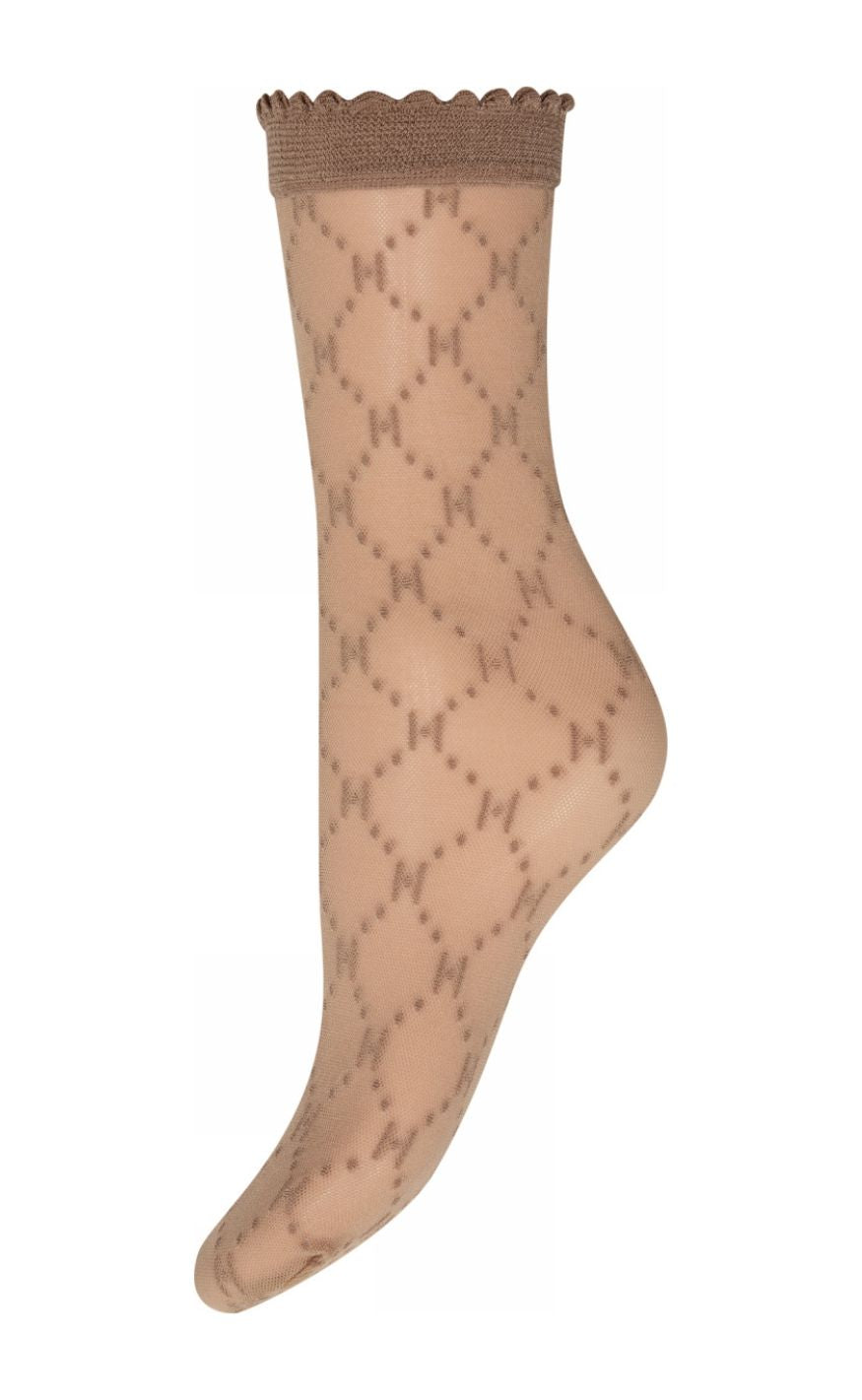 Hype The Detail Strømper - Logo 25 Denier - Beige