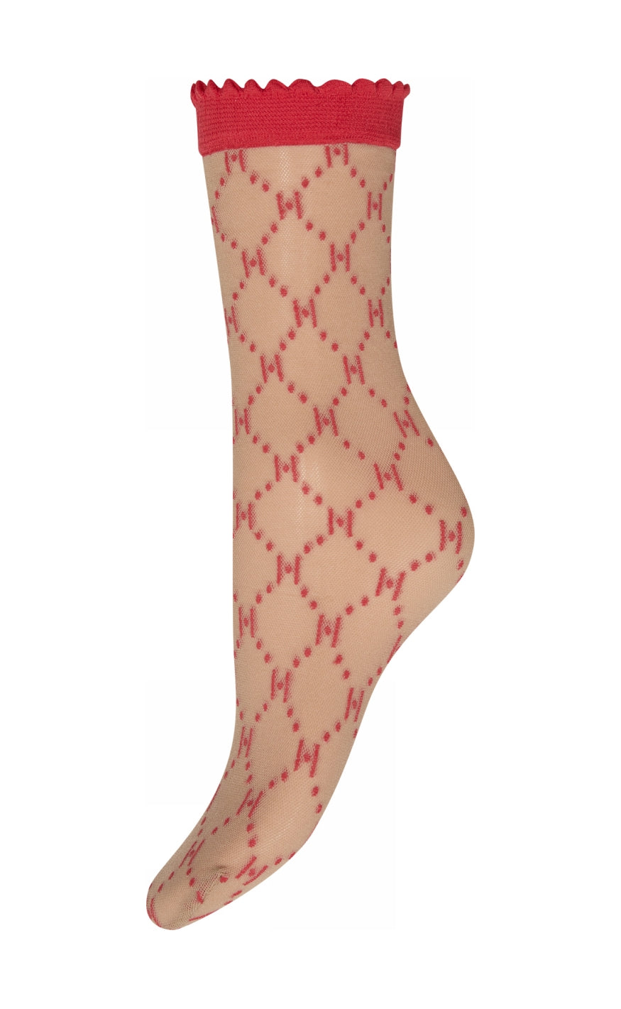 Hype The Detail Strømper - Logo 25 Denier - Red