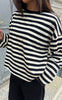 Say INA Copenhagen Bluse - Emilia - Black / Beige Striped