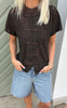 Say INA Copenhagen Top - Louise Lace - Dark Brown