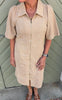 Say INA Copenhagen Kjole - Nora - Beige Corduroy