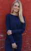 Liberte Bluse - Alma Fleece - Navy