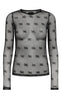Liberte Bluse - Isa Ls Lace - Black Bow