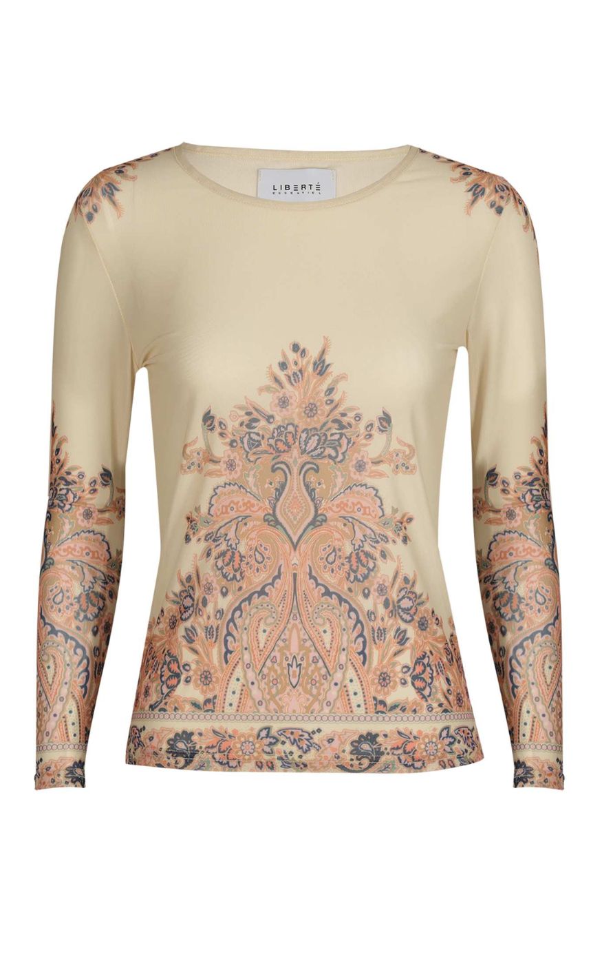 Liberte Bluse - Mesh - Creme Paisley