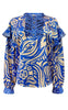 Liberte Bluse - Tia Frill - Cobolt Blue Mix