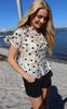 Liberte Bluse - Tia Frill - Creme Black Heart